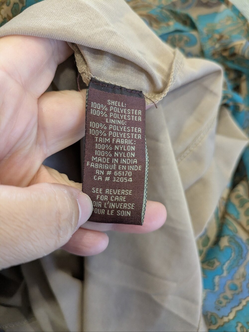 Anthropologie Teal Paisley Maxi Dress with Gold Accents - Picture 10 of 14